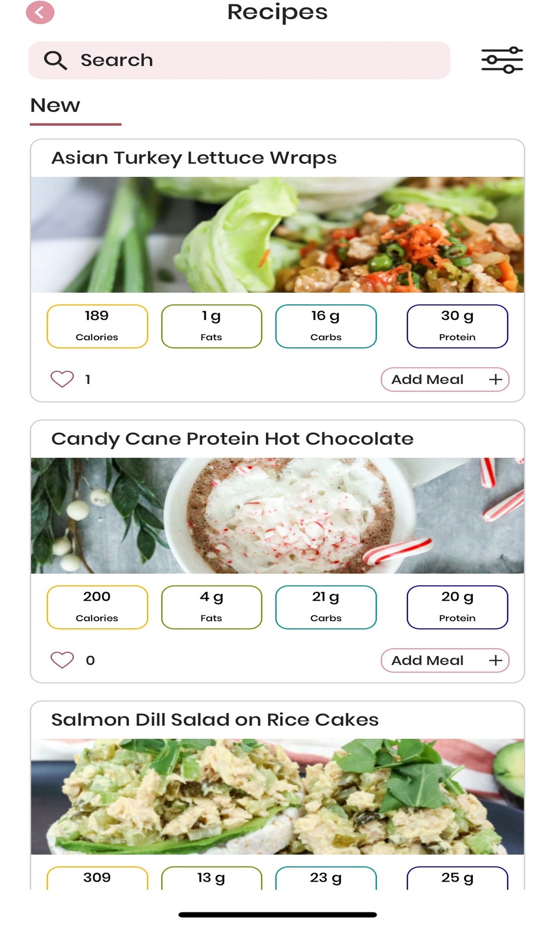Mamele app recipes with macros counted, like Asian Turkey Lettuce Wraps