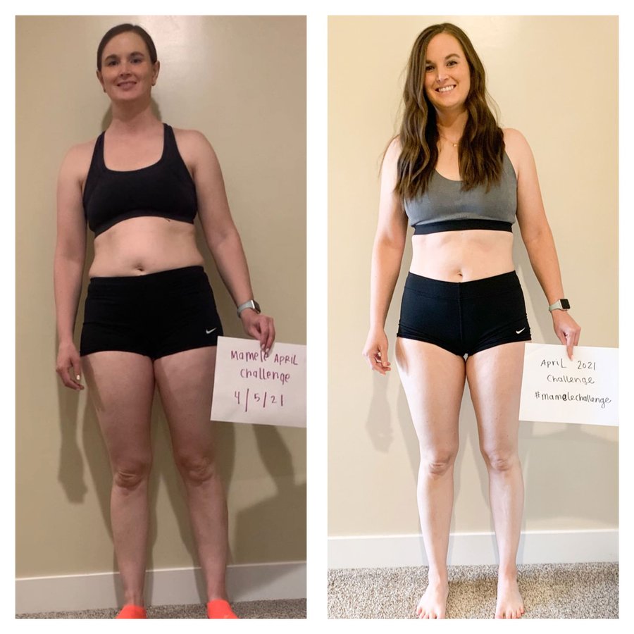 Angie Child’s before and after photos, shared with permission.