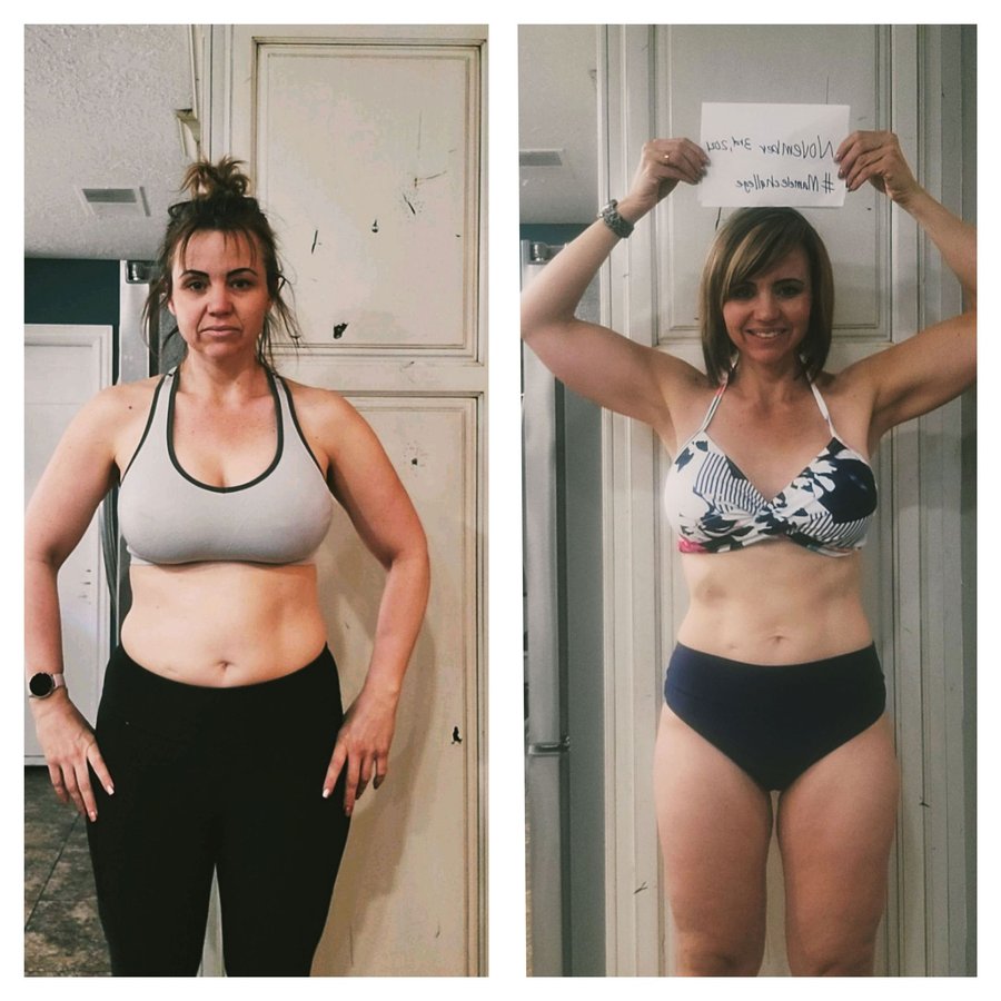 Angie Owens’s before and after photos, shared with permission.