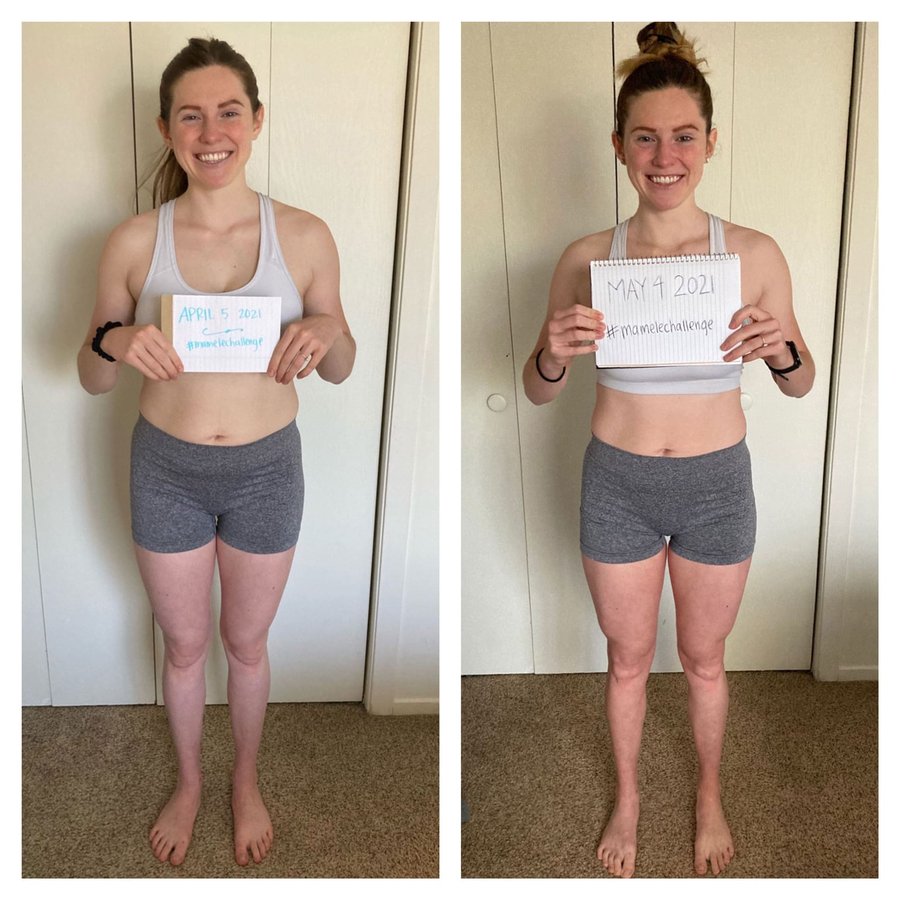 Brindi Hauck’s before and after photos, shared with permission.