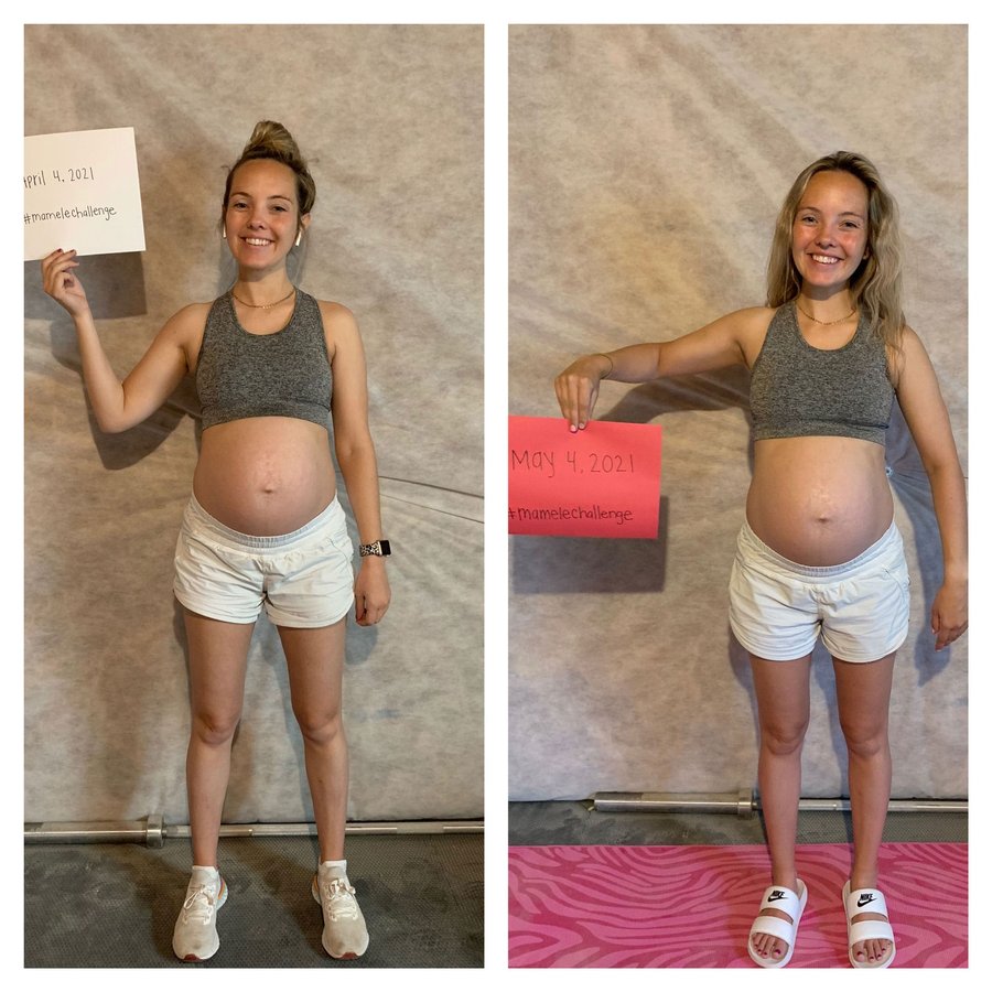 Brittany Jump’s before and after photos, shared with permission.