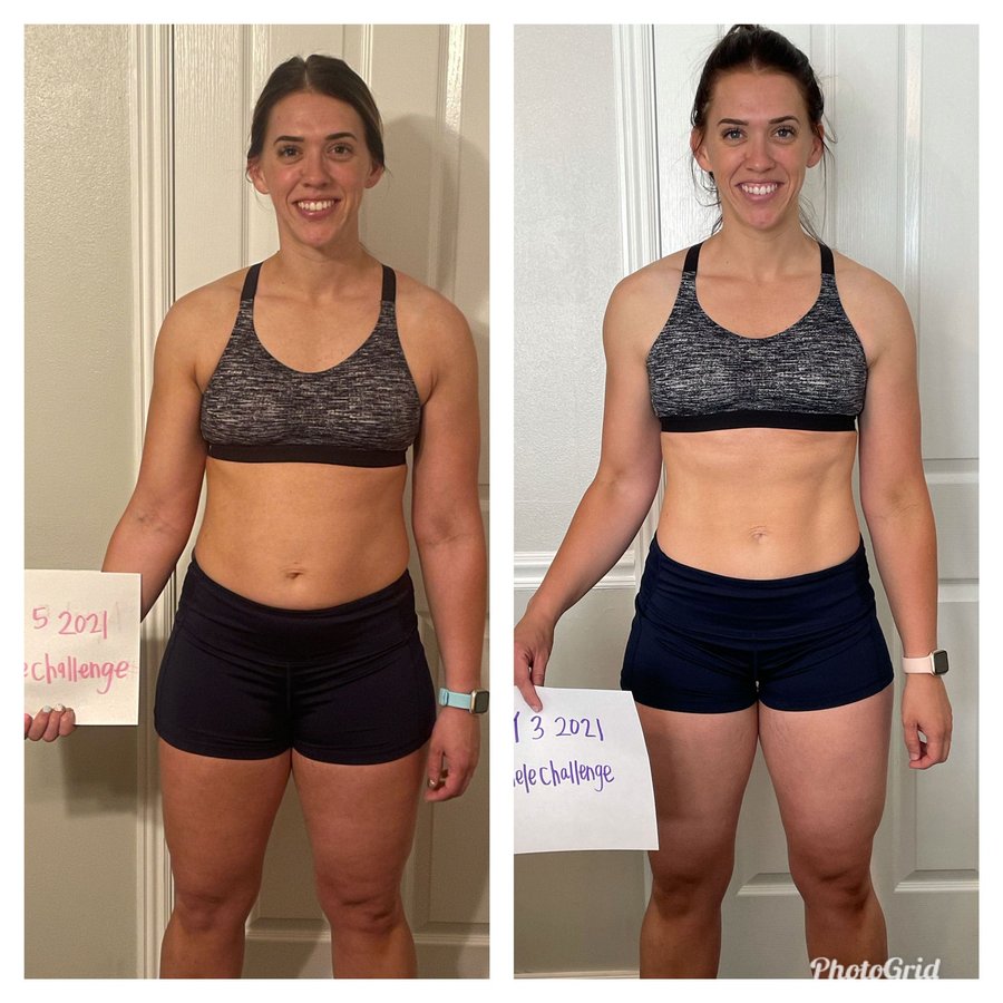 Camie Winslow’s before and after photos, shared with permission.
