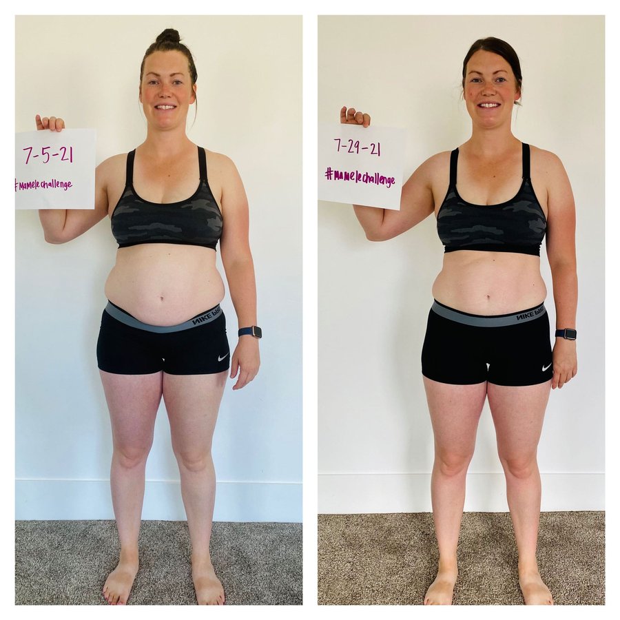 Heather Curtis’s before and after photos, shared with permission.