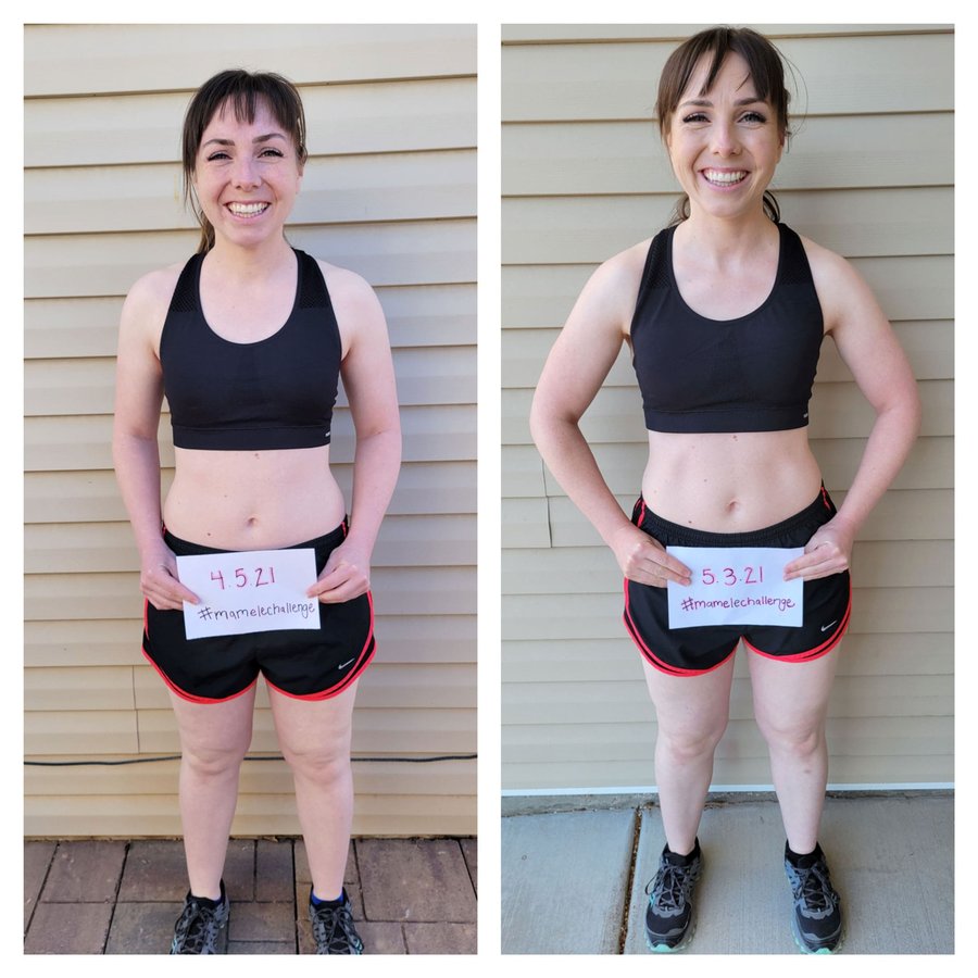 Jessica Wayman’s before and after photos, shared with permission.