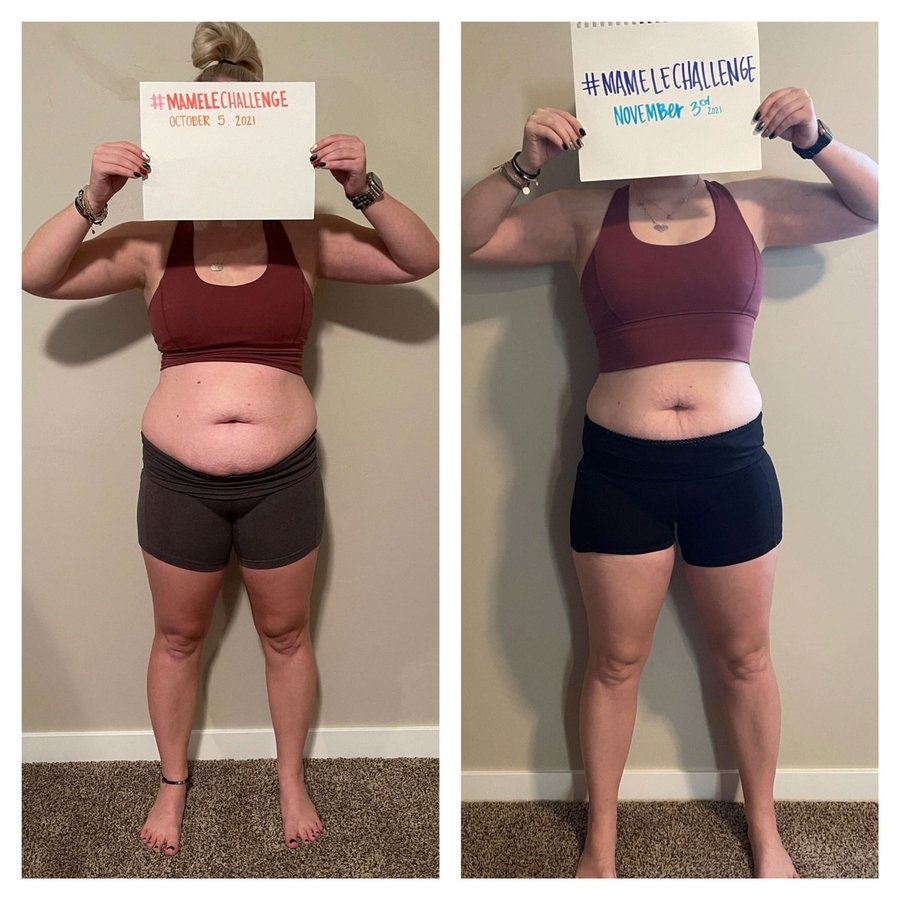 Kaili Orchard’s before and after photos, shared with permission.