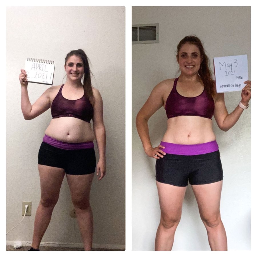 Kim Taylor’s before and after photos, shared with permission.