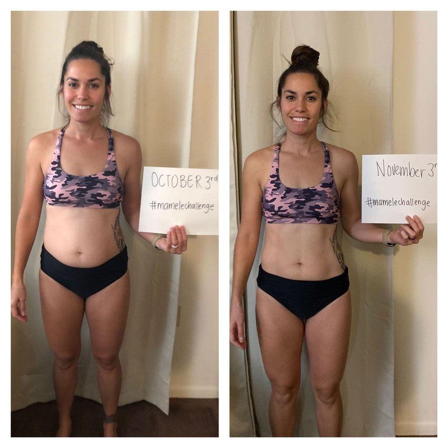 Lydia Pickard’s before and after photos, shared with permission.