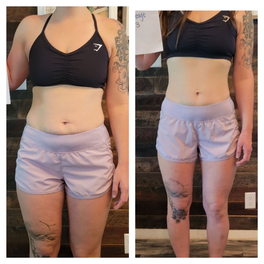 Morgan Lewis’s before and after photos, shared with permission.