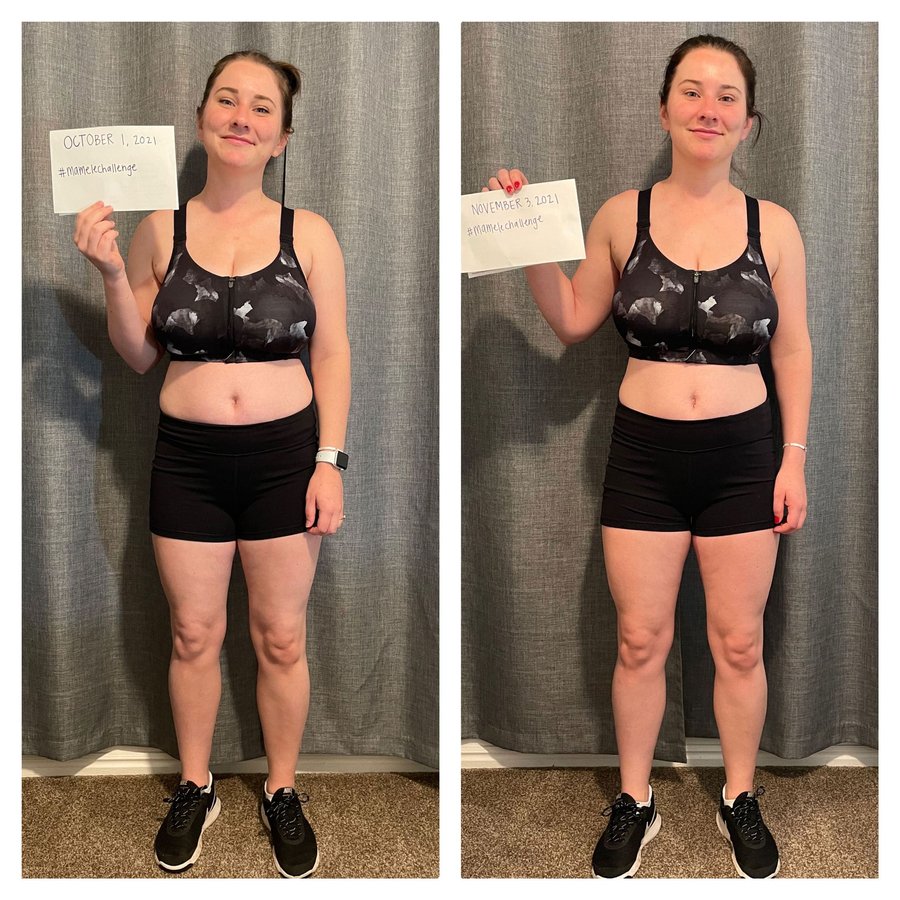 Natalie Toone’s before and after photos, shared with permission.