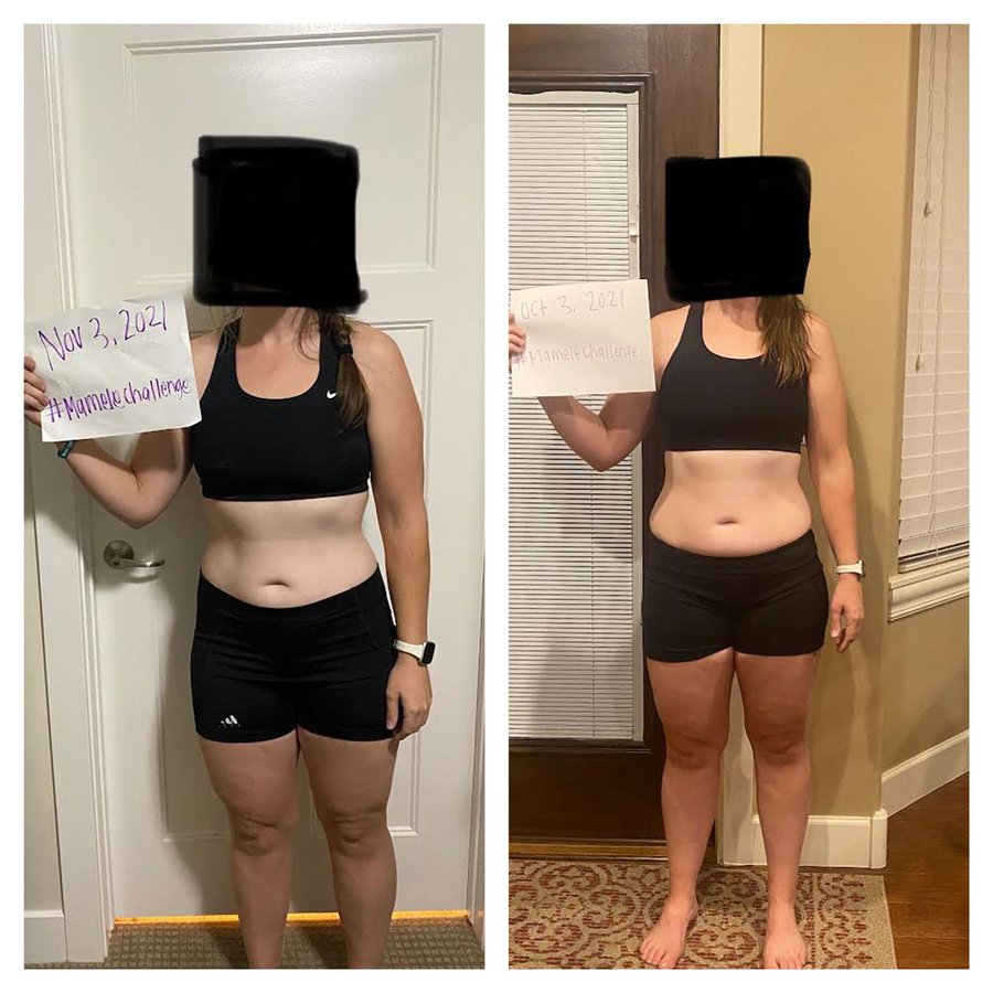 Rachel Cottle’s before and after photos, shared with permission.