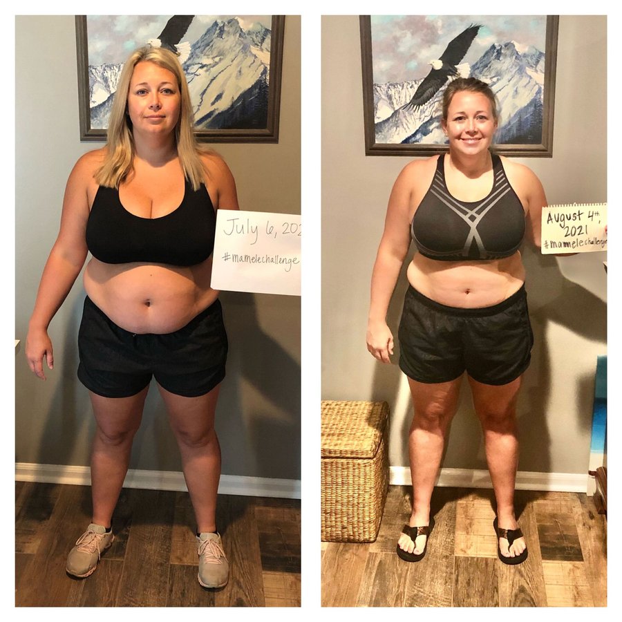 Shawna Sergerson’s before and after photos, shared with permission.