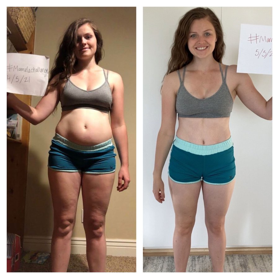 Tylee Cottam’s before and after photos, shared with permission.